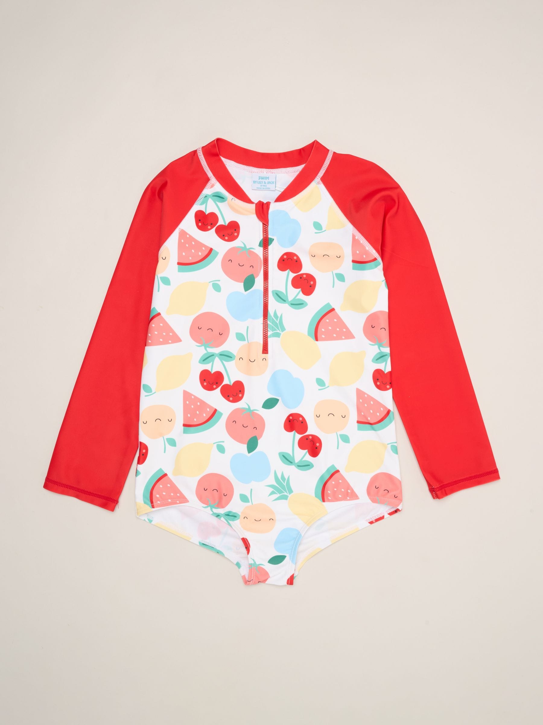 Miss Red Fruit Rash Suit With Hat image 4