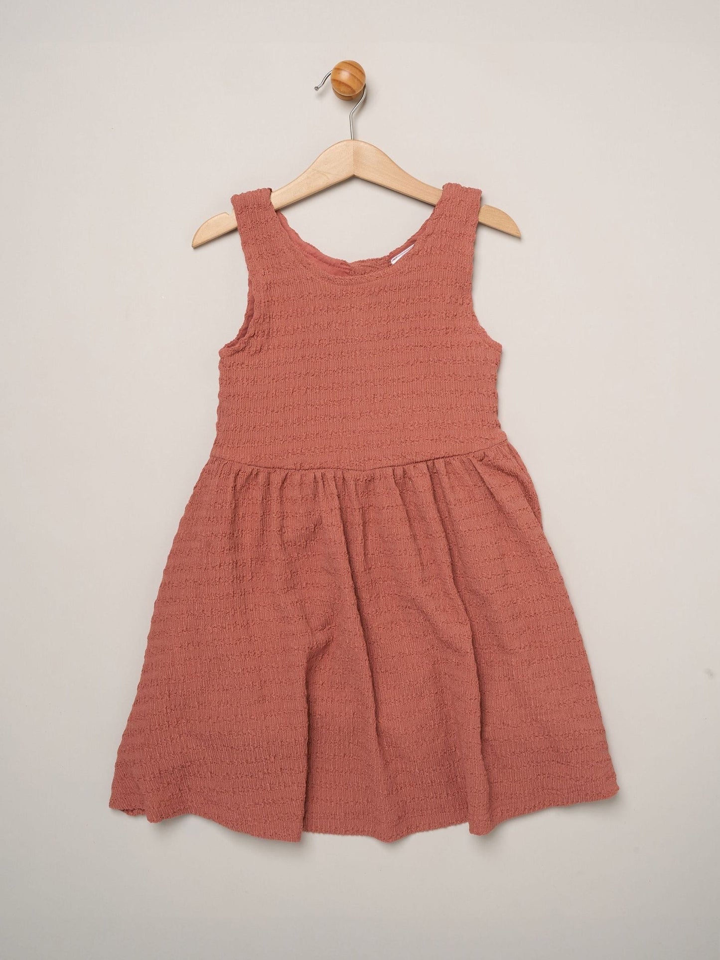 Miss Red Textured Dress And Headband Outfit Set image 3