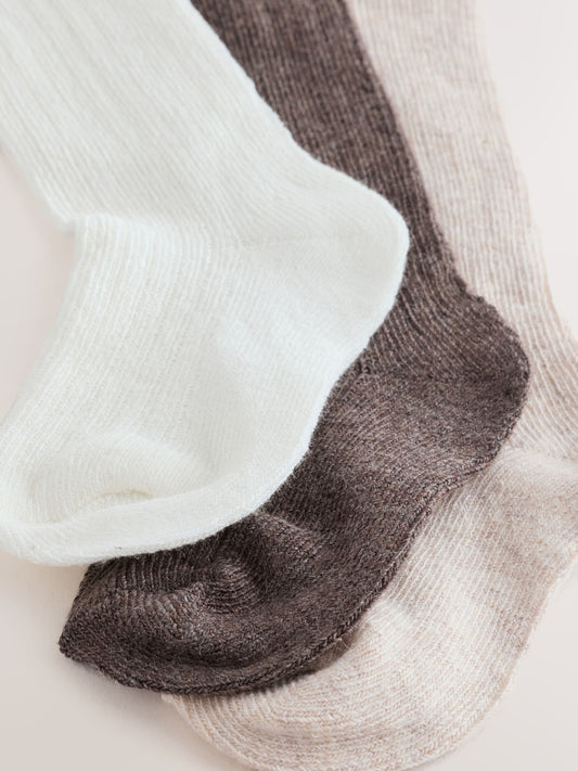 Dsiney Kidz - Neutral Knee High Baby Socks 3 Pack image 2