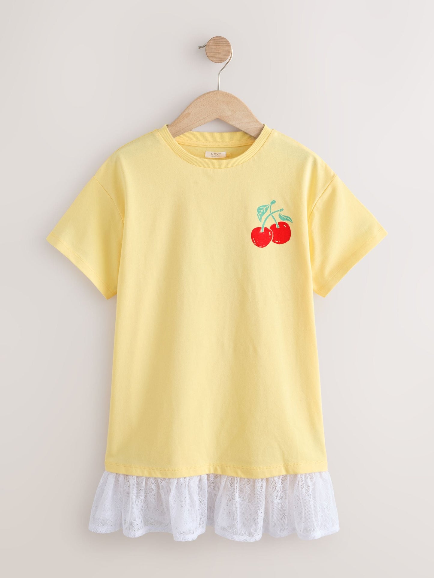 Dsiney Kidz - Bright Yellow Lace 2-In-1 T-Shirt Dress (3-16yrs) image 4