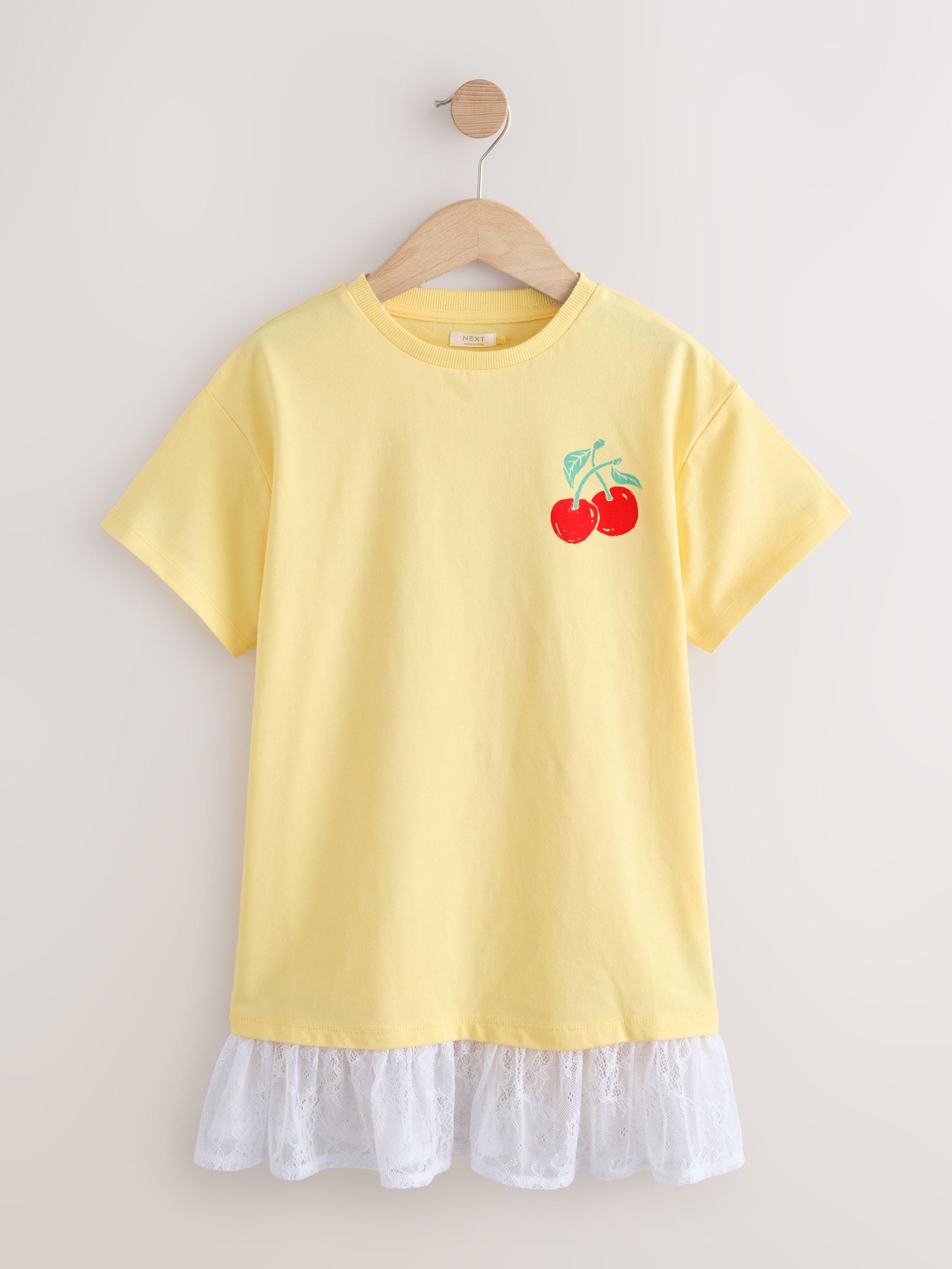 Dsiney Kidz - Bright Yellow Lace 2-In-1 T-Shirt Dress (3-16yrs) image 4