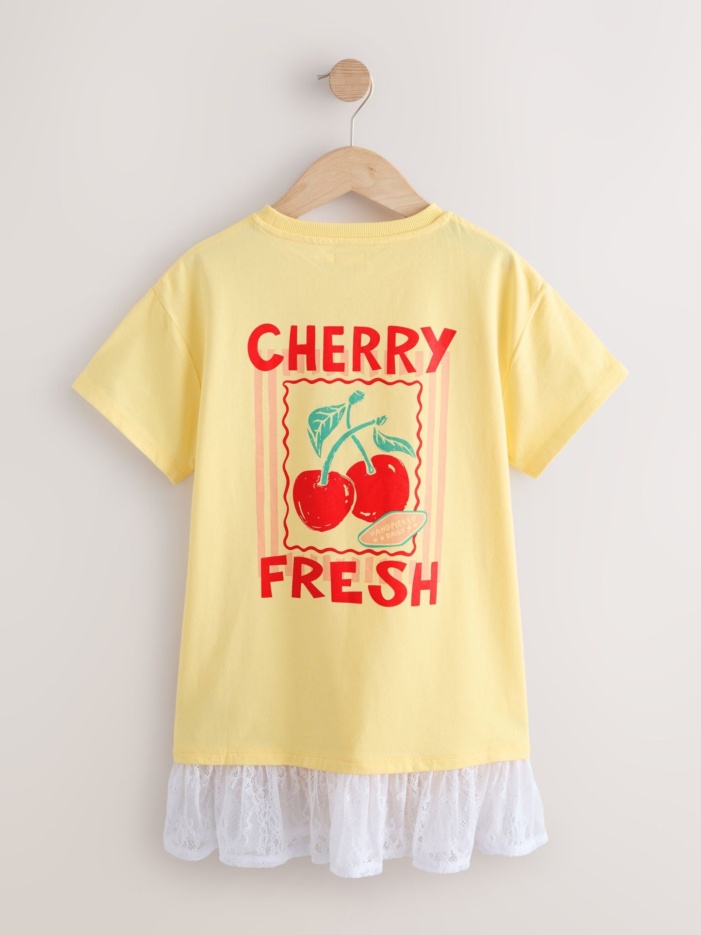 Dsiney Kidz - Bright Yellow Lace 2-In-1 T-Shirt Dress (3-16yrs) image 5