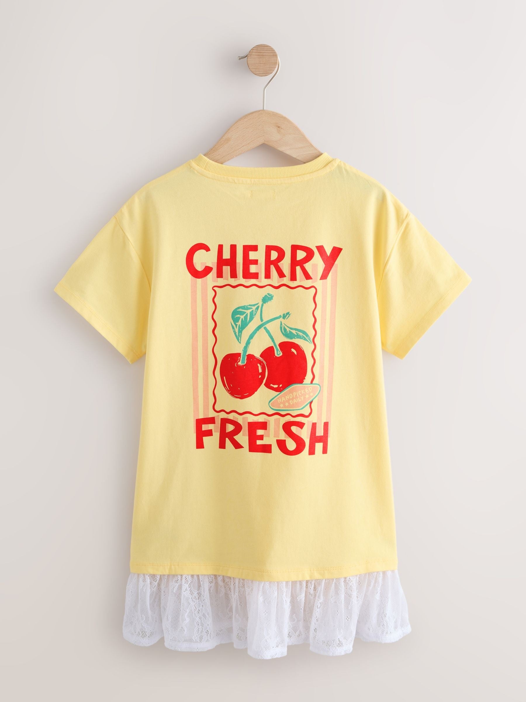 Dsiney Kidz - Bright Yellow Lace 2-In-1 T-Shirt Dress (3-16yrs) image 5