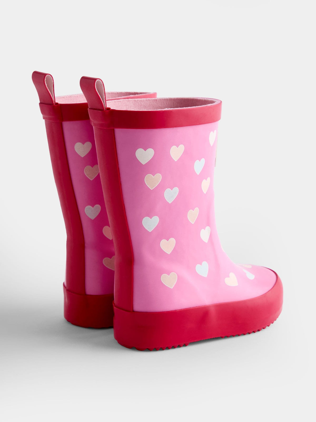 JoJo Maman Bébé Pink Heart Colour Change Wellies - image 2