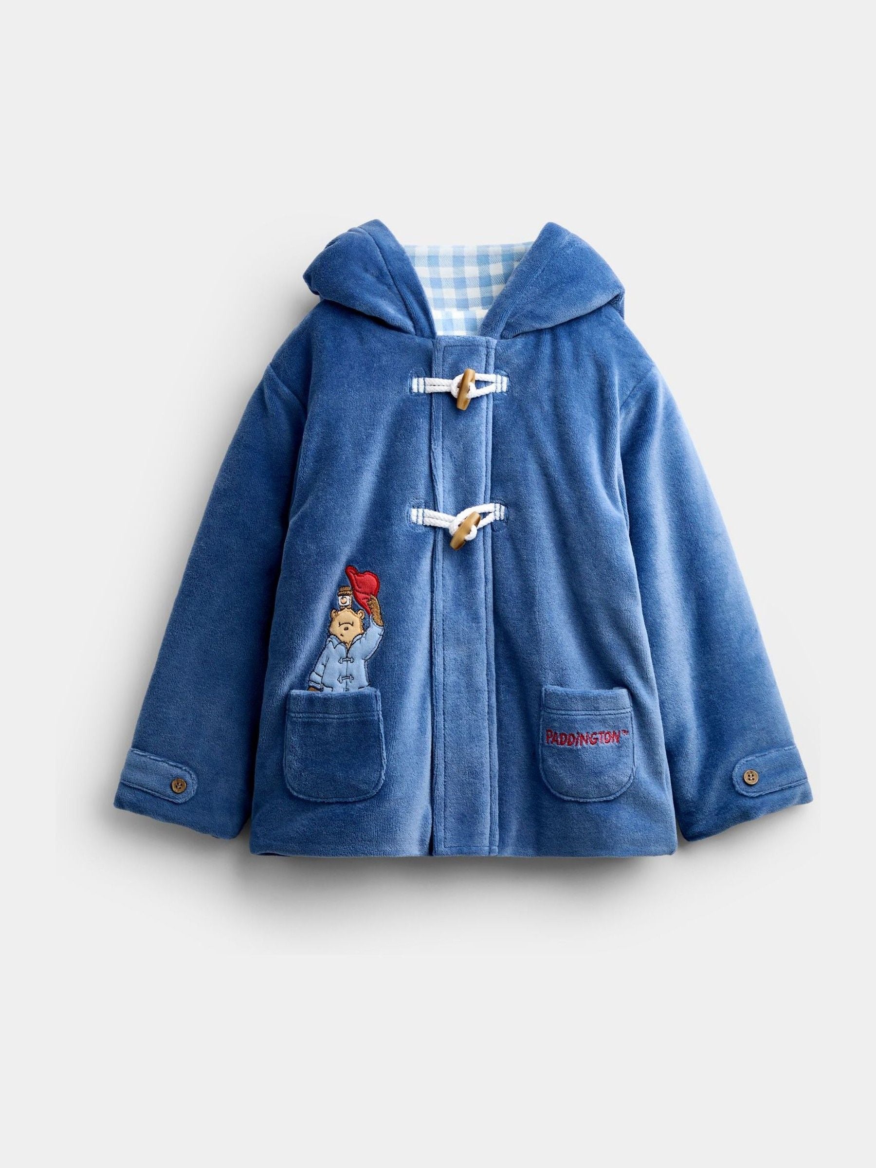 Dsiney Kidz - Jojo Maman Bébé Blue Paddington™ Duffle Coat image 2