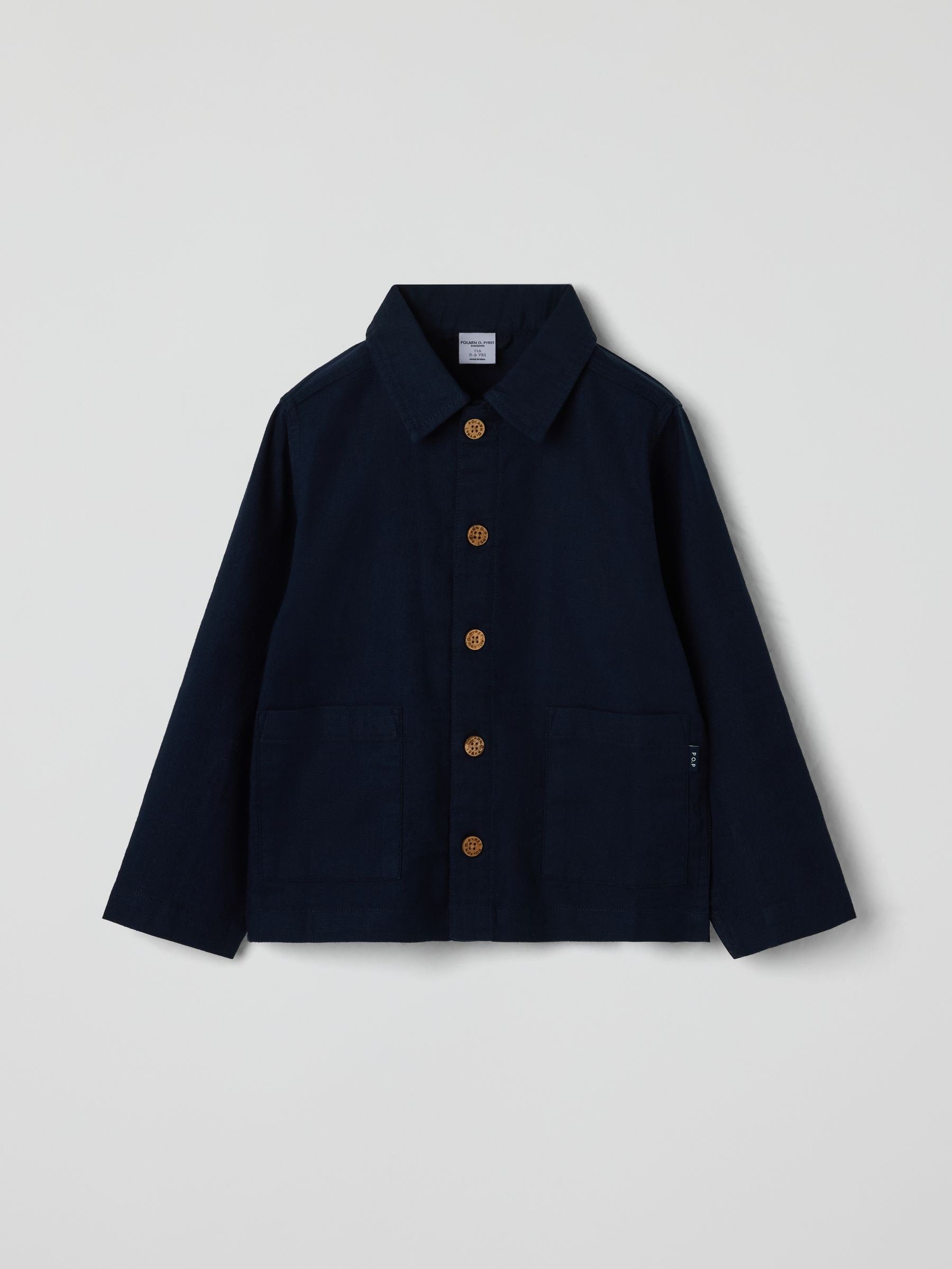 Dsiney Kidz - Polarn O. Pyret Blue Cotton Shacket image 2