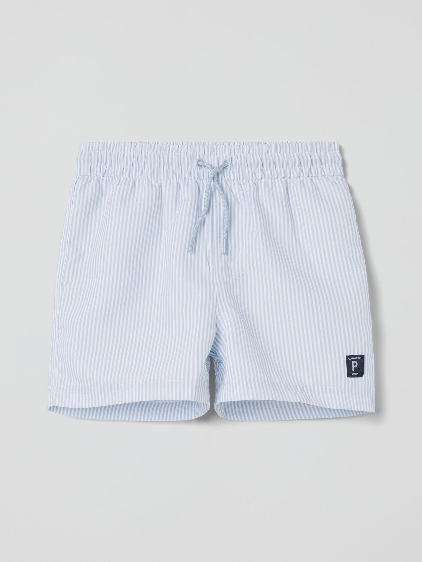 Polarn O. Pyret Blue Striped Swim Shorts image 1