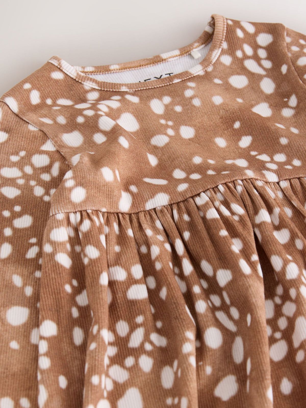 Dsiney Kidz - Brown Deer Long Sleeve Ribbed Dress (3mths-7yrs) image 7