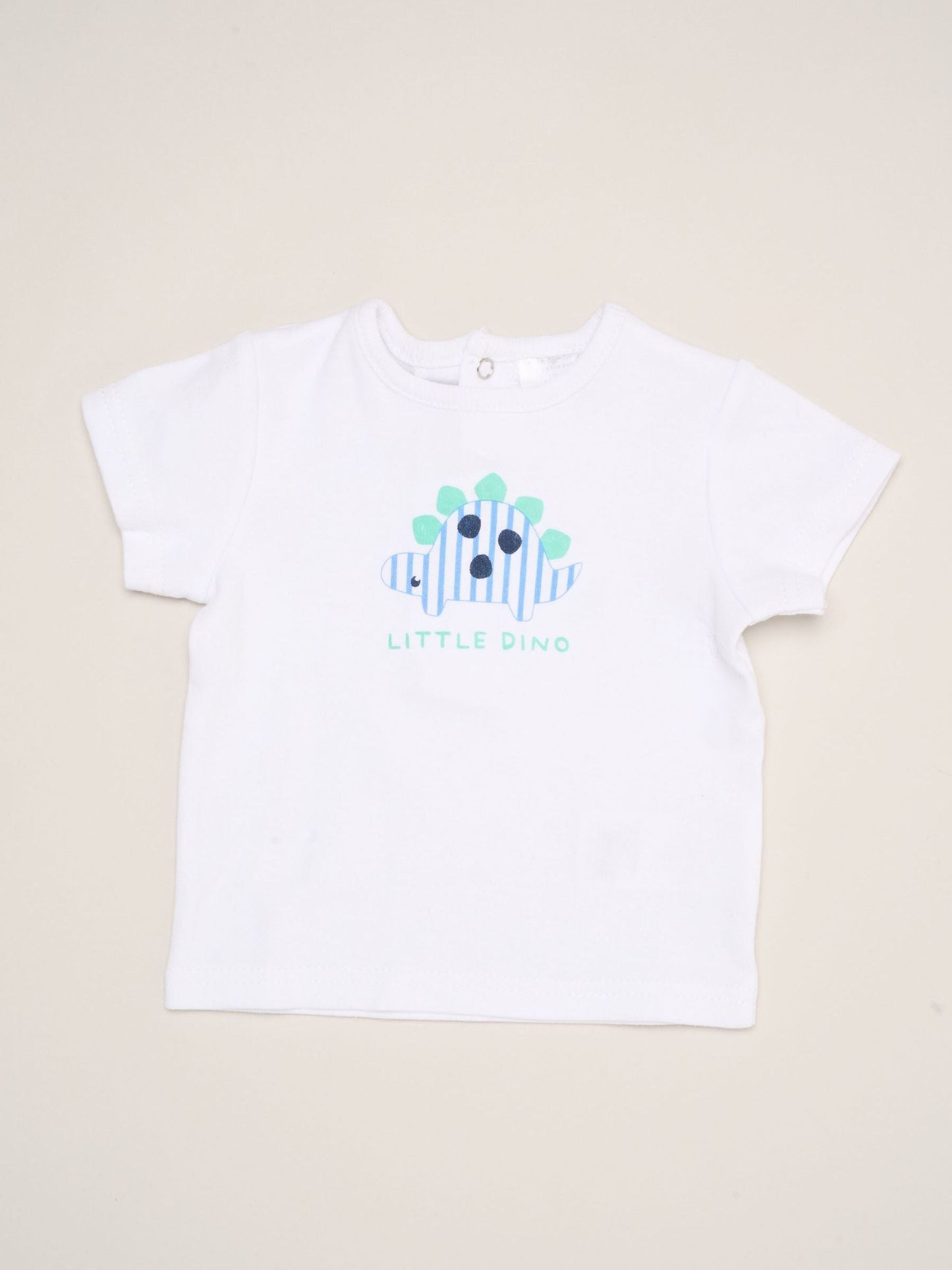 Rock-A-Bye Baby Boutique Blue Dinosaur Print T-Shirt, Shorts And Plush Toy Set Outfit Set image 3