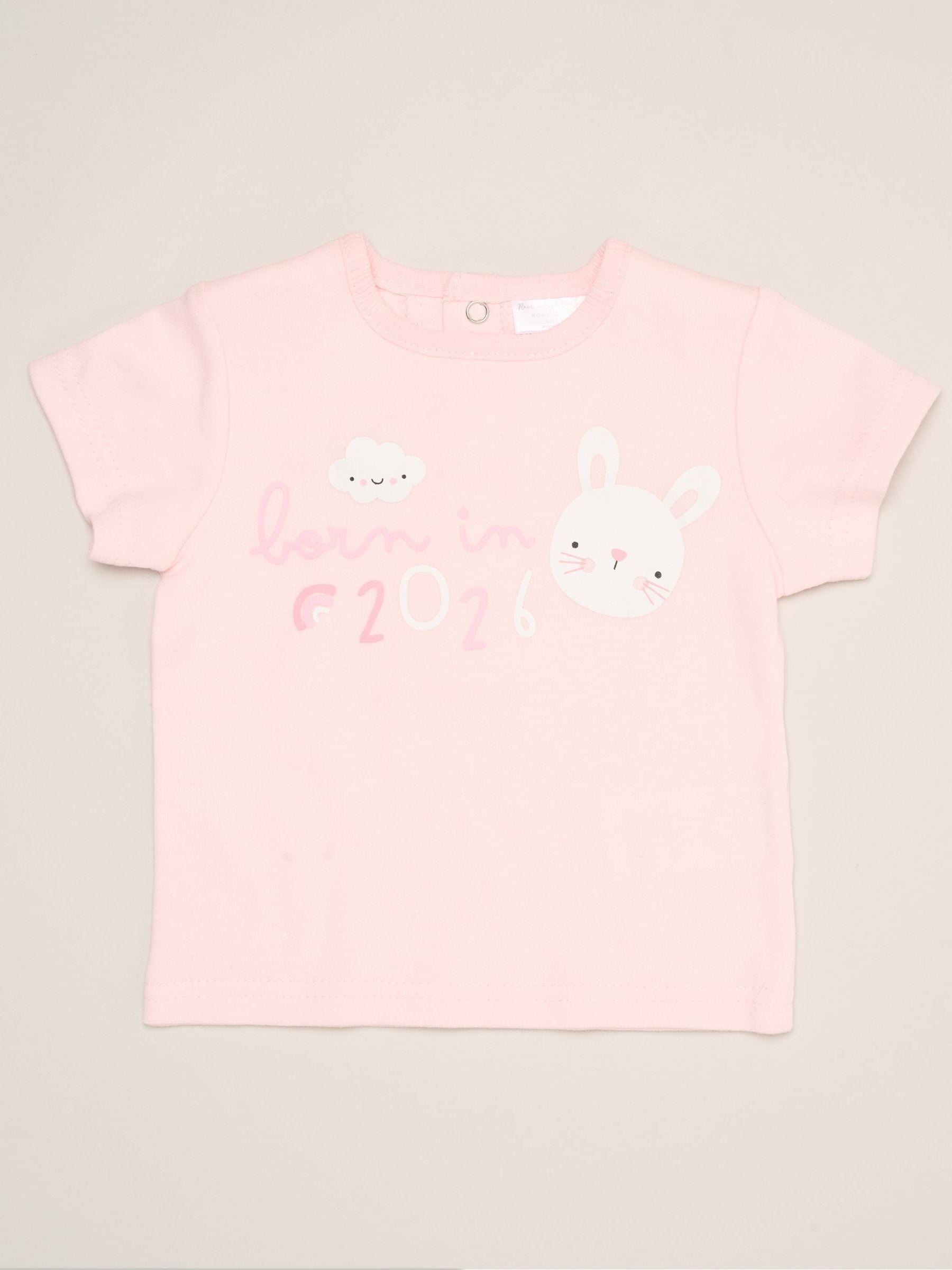 Rock-A-Bye Baby Boutique Pink - Bunny Print T-Shirt, Shorts And Plush Toy Outfit Set image 3