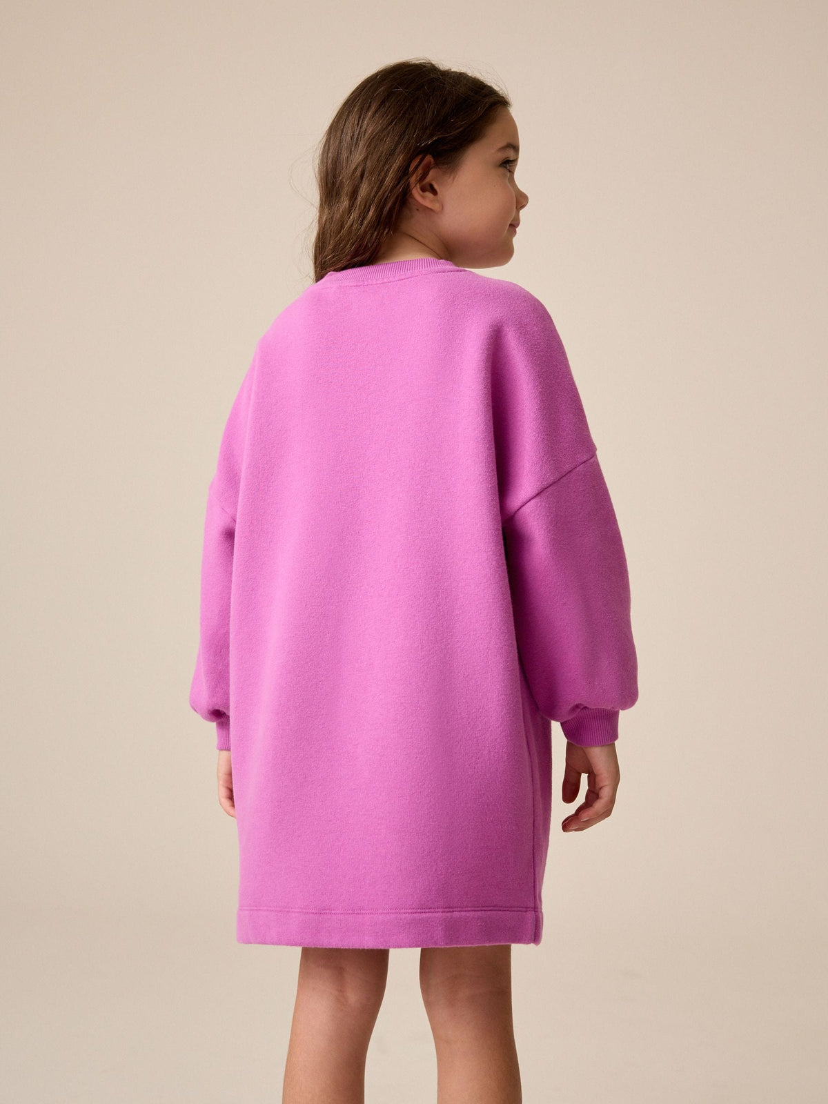 Dsiney Kidz - Bright Pink Long Sleeve Sequin Jumper Dress (3-16yrs) image 4