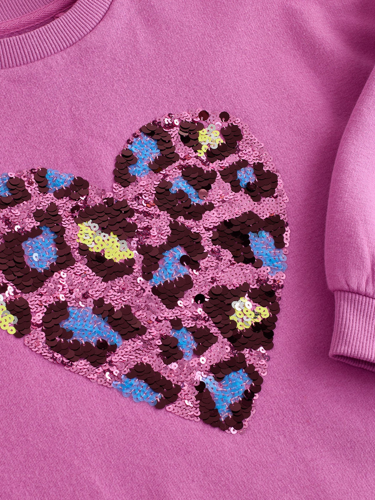 Dsiney Kidz - Bright Pink Long Sleeve Sequin Jumper Dress (3-16yrs) image 7