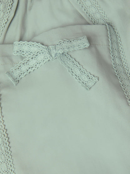 Monsoon Green Lace Trim Barrel Trousers image 4