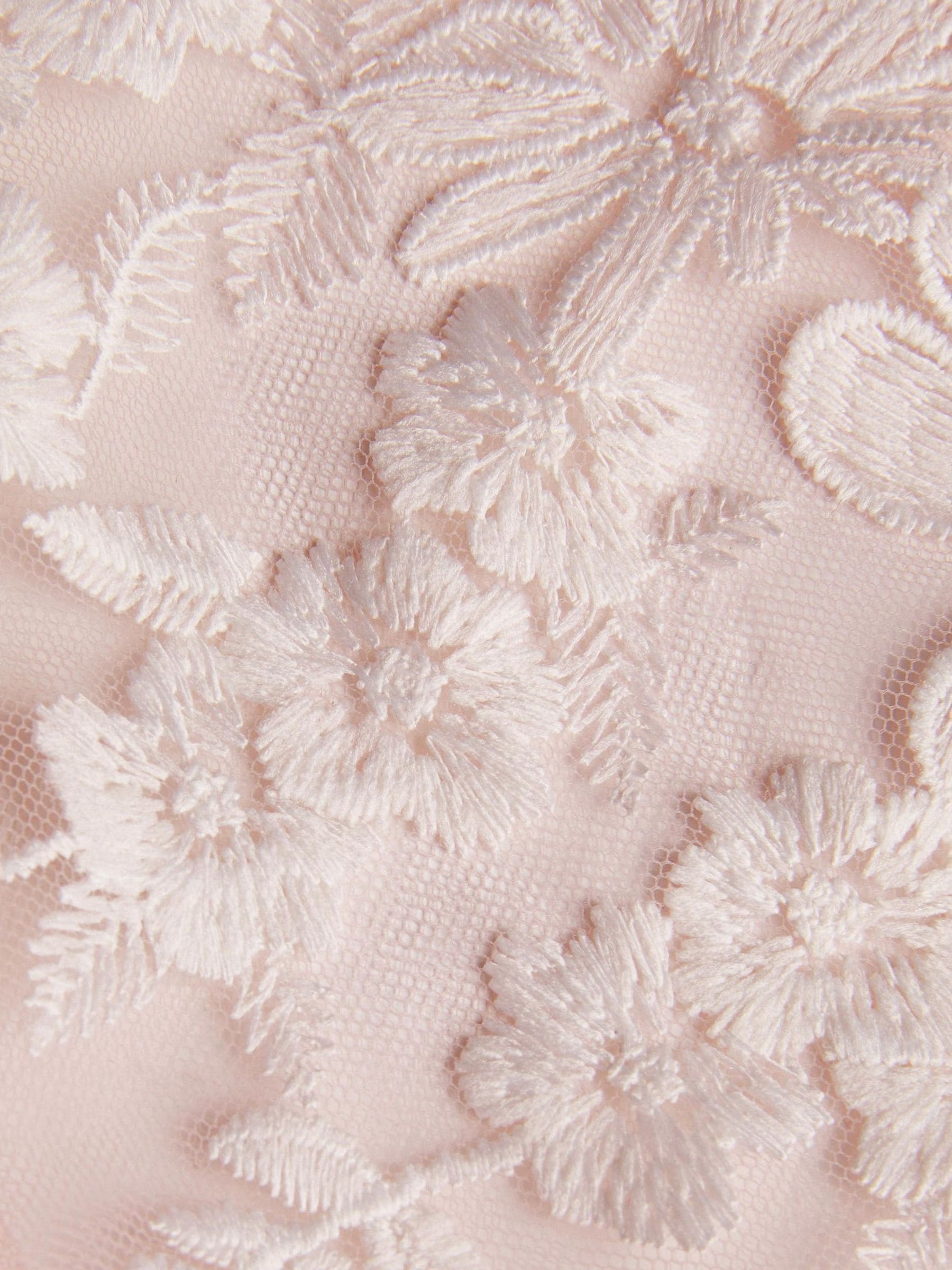 Monsoon Pink Felicity Embroidered Mesh Cardigan image 3