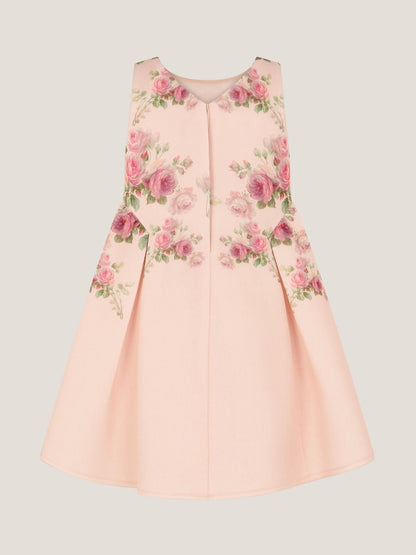 Monsoon Pink Baby Molly Rose Print Scuba Dress image 2