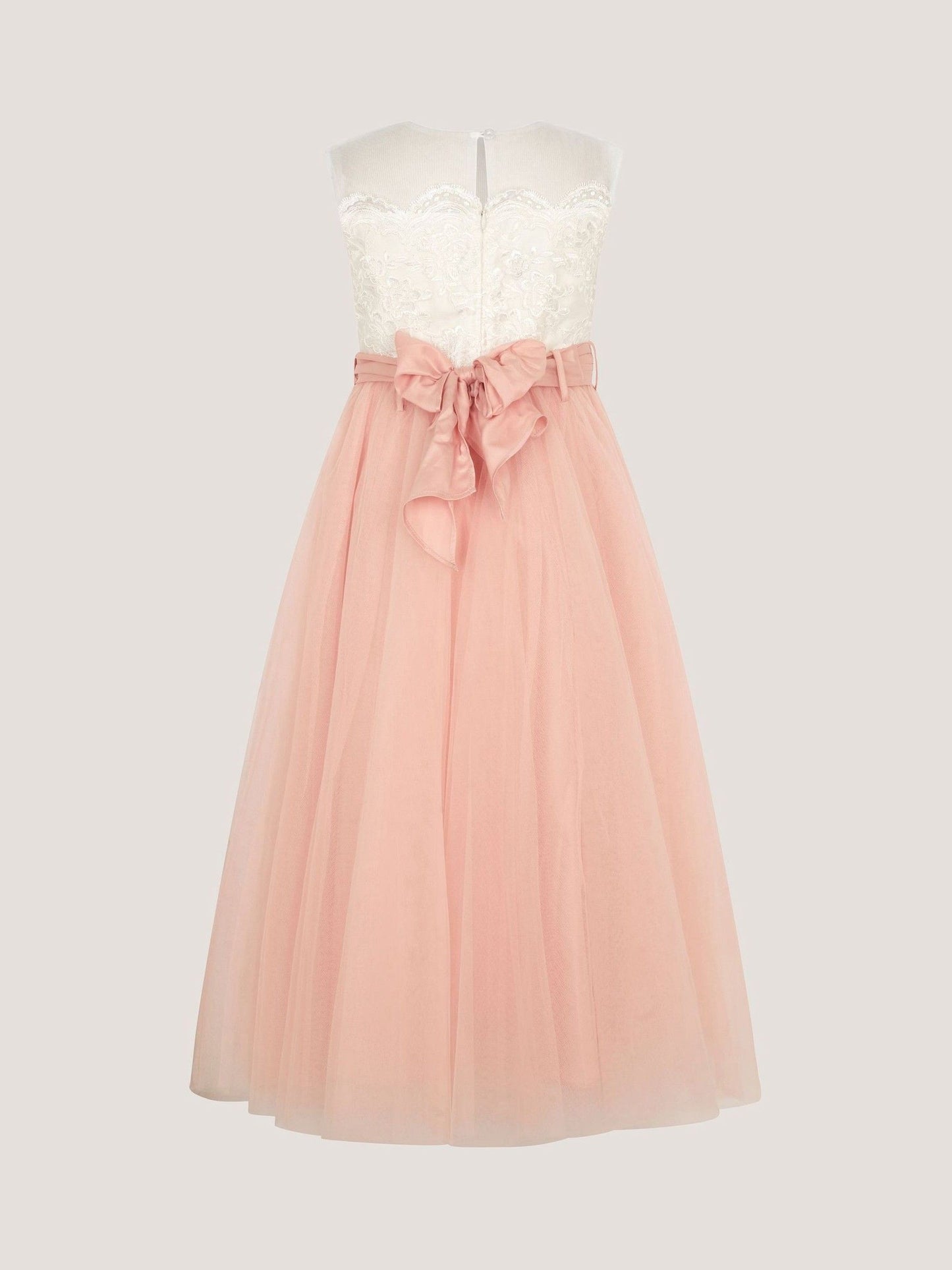 Monsoon Pink Cynthia Strapless Lace Maxi Dress image 4