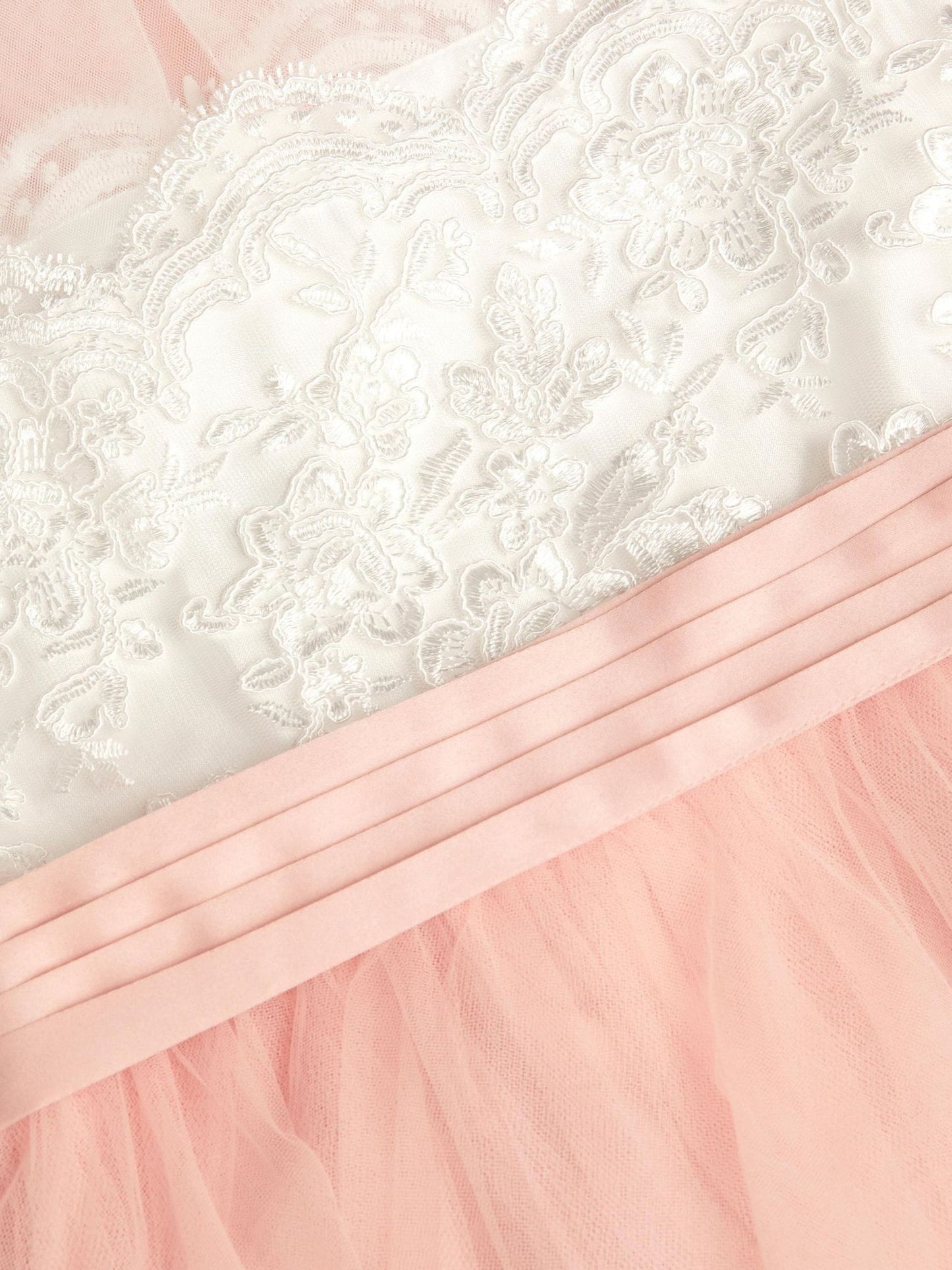 Monsoon Pink Cynthia Strapless Lace Maxi Dress image 5