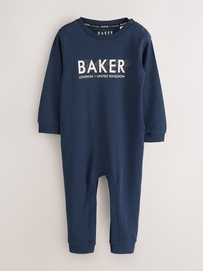 Baker by Ted Baker Blue 2 Pack Romper and Hat Set - image 6