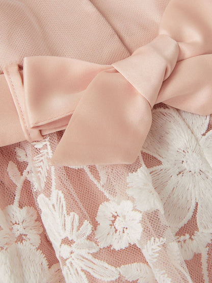 Monsoon Pink Baby Felicity Embroidered Floral Dress image 4