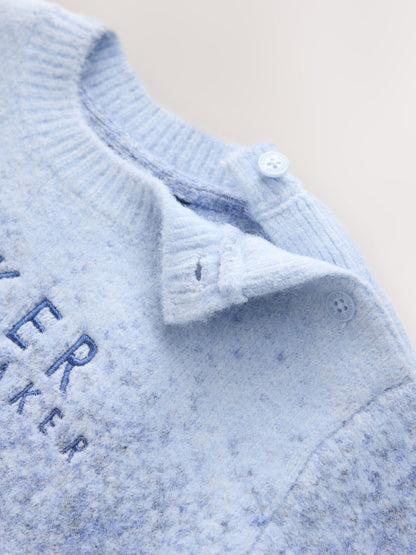 Baker by Ted Baker Blue 2 Piece Ombre Knit Sweatshirt and Joggers Set - image 3