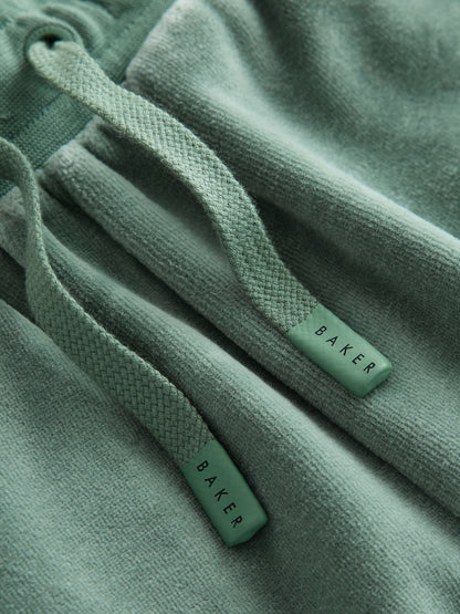 Baker by Ted Baker Green Velour Long Sleeve Rugby Top And Joggers Set - image 12