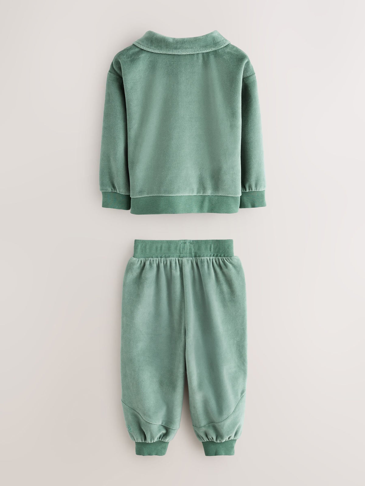 Baker by Ted Baker Green Velour Long Sleeve Rugby Top And Joggers Set - image 8