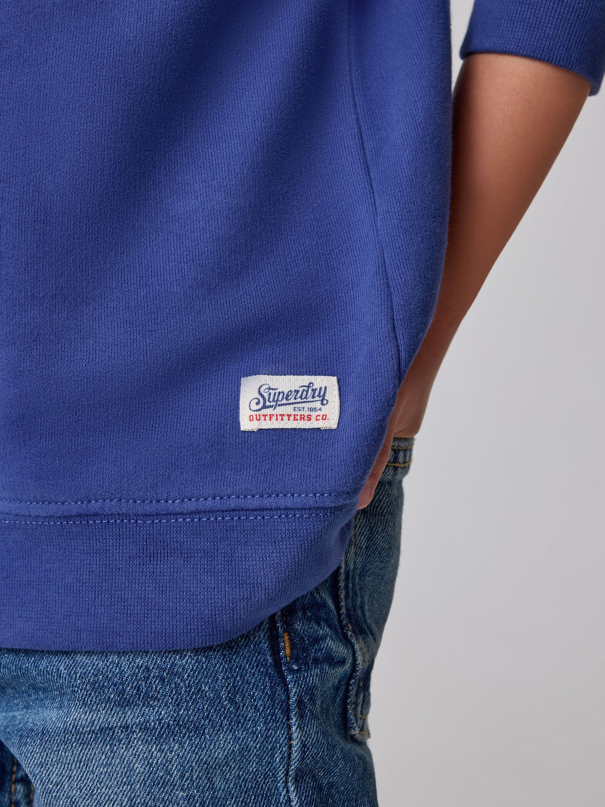 Superdry Blue Funnel Neck Half Zip Sweatshirt - image 4