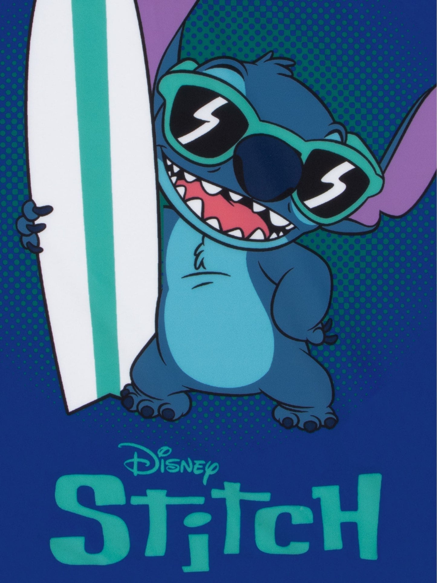 Character Blue Disney Lilo & Stitch Rash Guard And Swim Shorts Set image 5