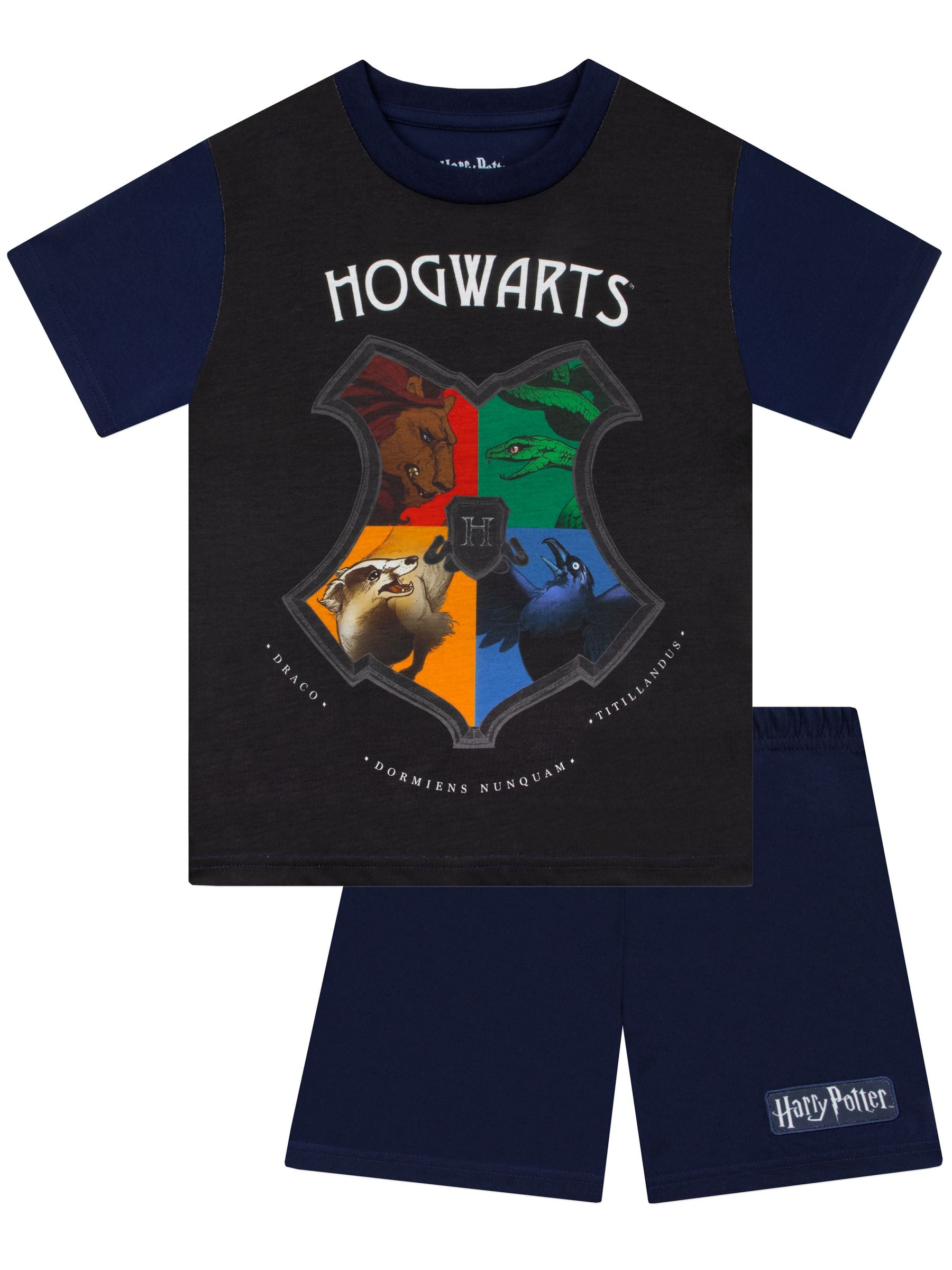 Dsiney Kidz - Character Blue Hogwarts Crest Short Sleeve Pyjamas image 1