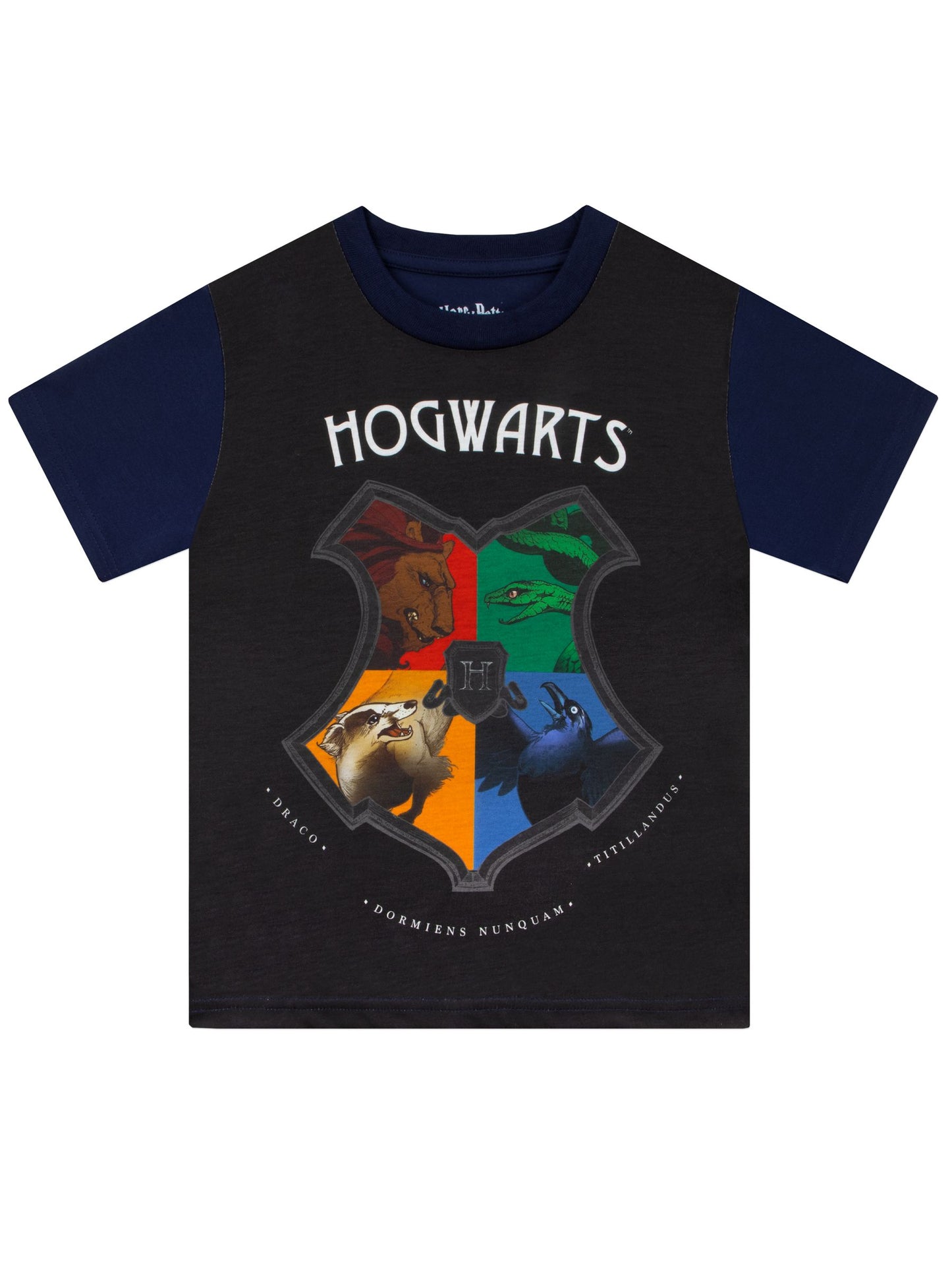 Dsiney Kidz - Character Blue Hogwarts Crest Short Sleeve Pyjamas image 2