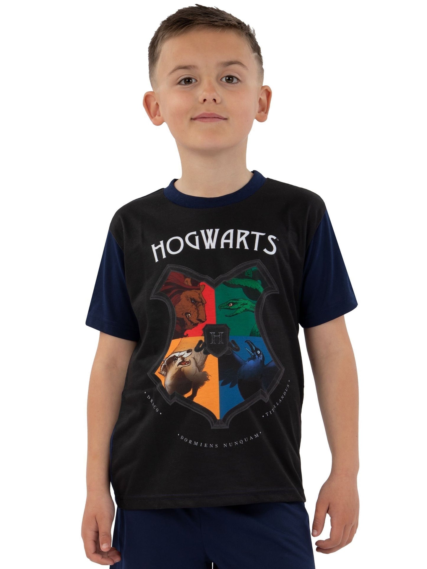 Dsiney Kidz - Character Blue Hogwarts Crest Short Sleeve Pyjamas image 6