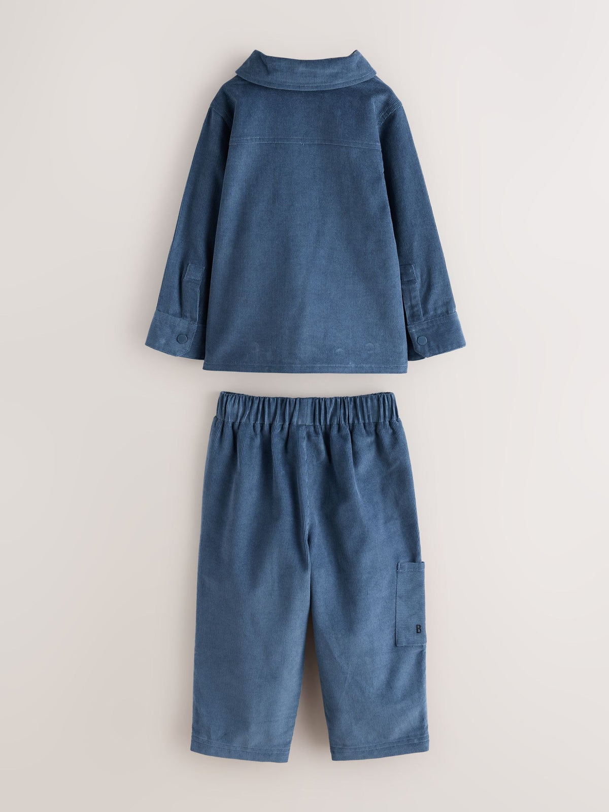 Baker by Ted Baker Blue Cord Jacket, Stripe T-Shirt and Trousers 3 Piece Set - image 7