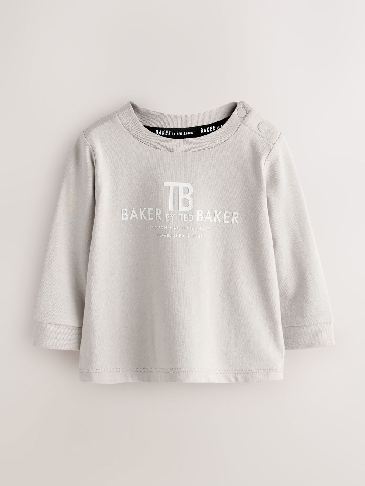 Baker by Ted Baker Blue 3 Piece Textured Knitted Zip Through Grey T-Shirt and Joggers Set - image 11