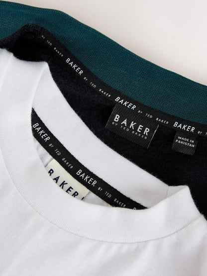 Baker by Ted Baker Navy Varsity Cardigan T-Shirt and Wide Leg Joggers Set 3 Piece - image 19