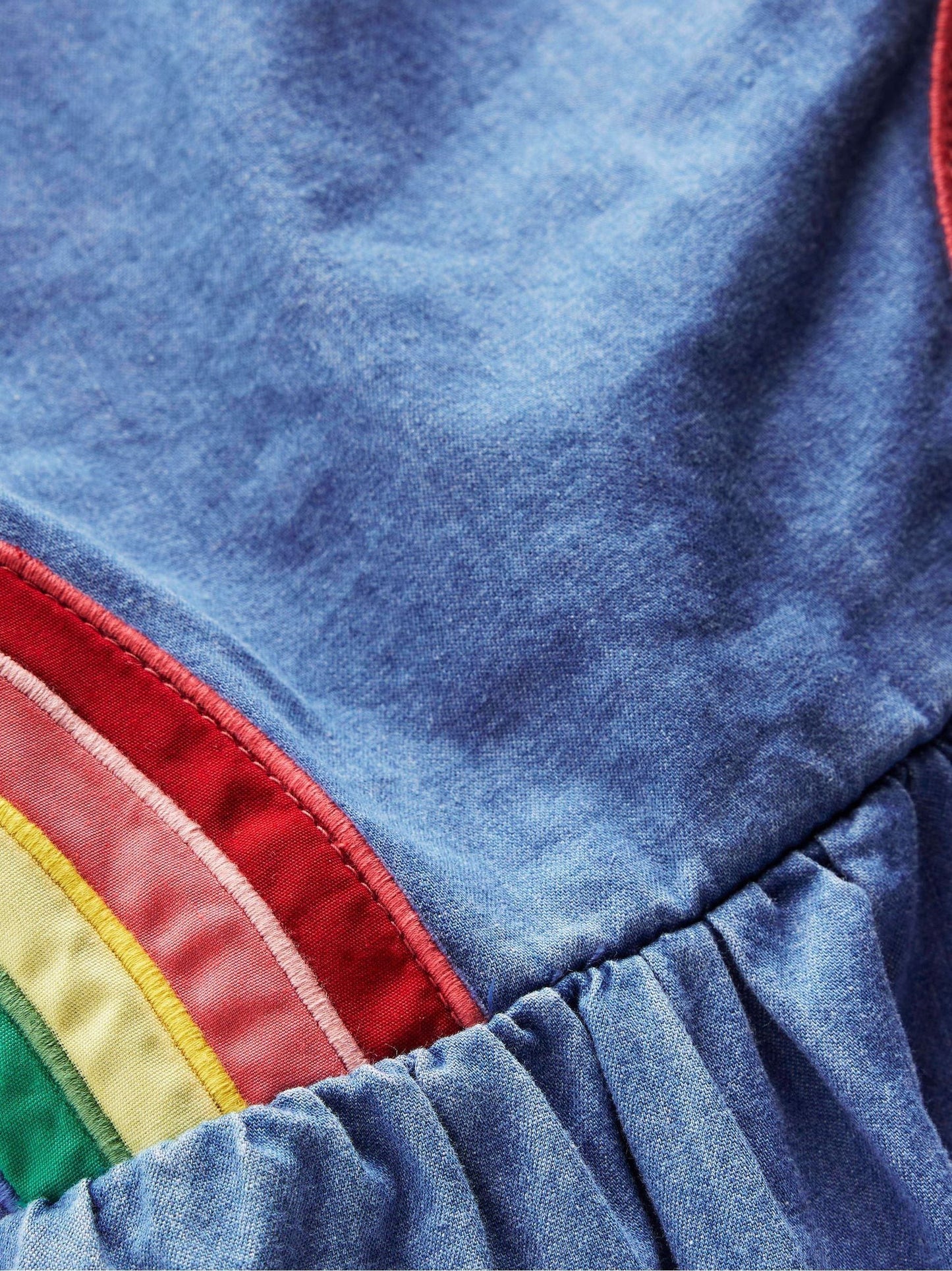 Boden Blue Rainbow Cross Back Dress image 4