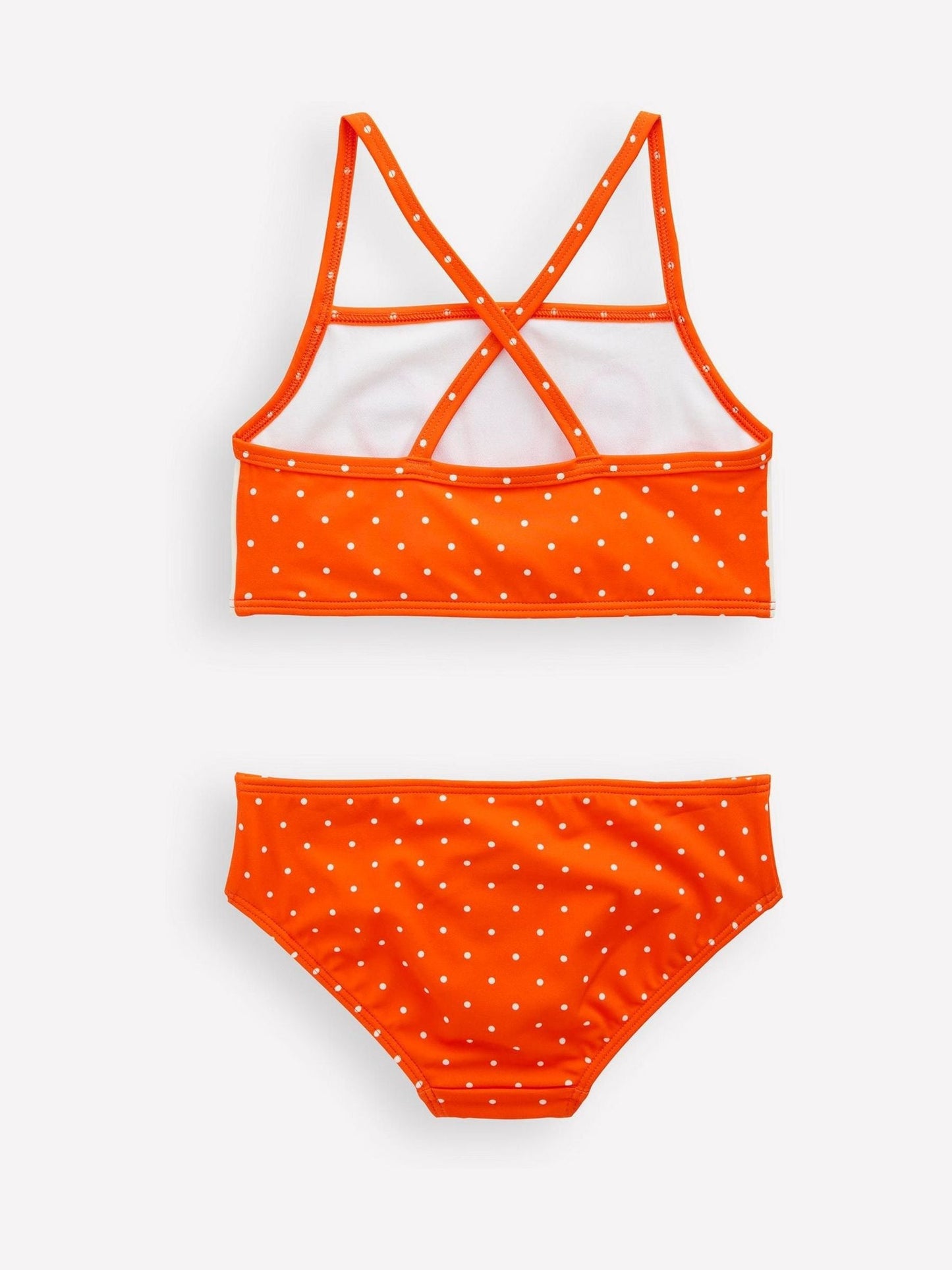 Boden Orange Logo Cross Back Bikini image 3