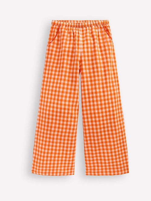 Boden Orange Wide Leg Trousers image 1