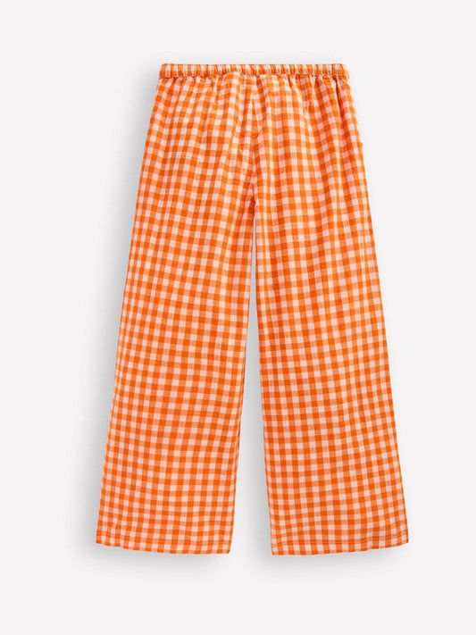Boden Orange Wide Leg Trousers image 2