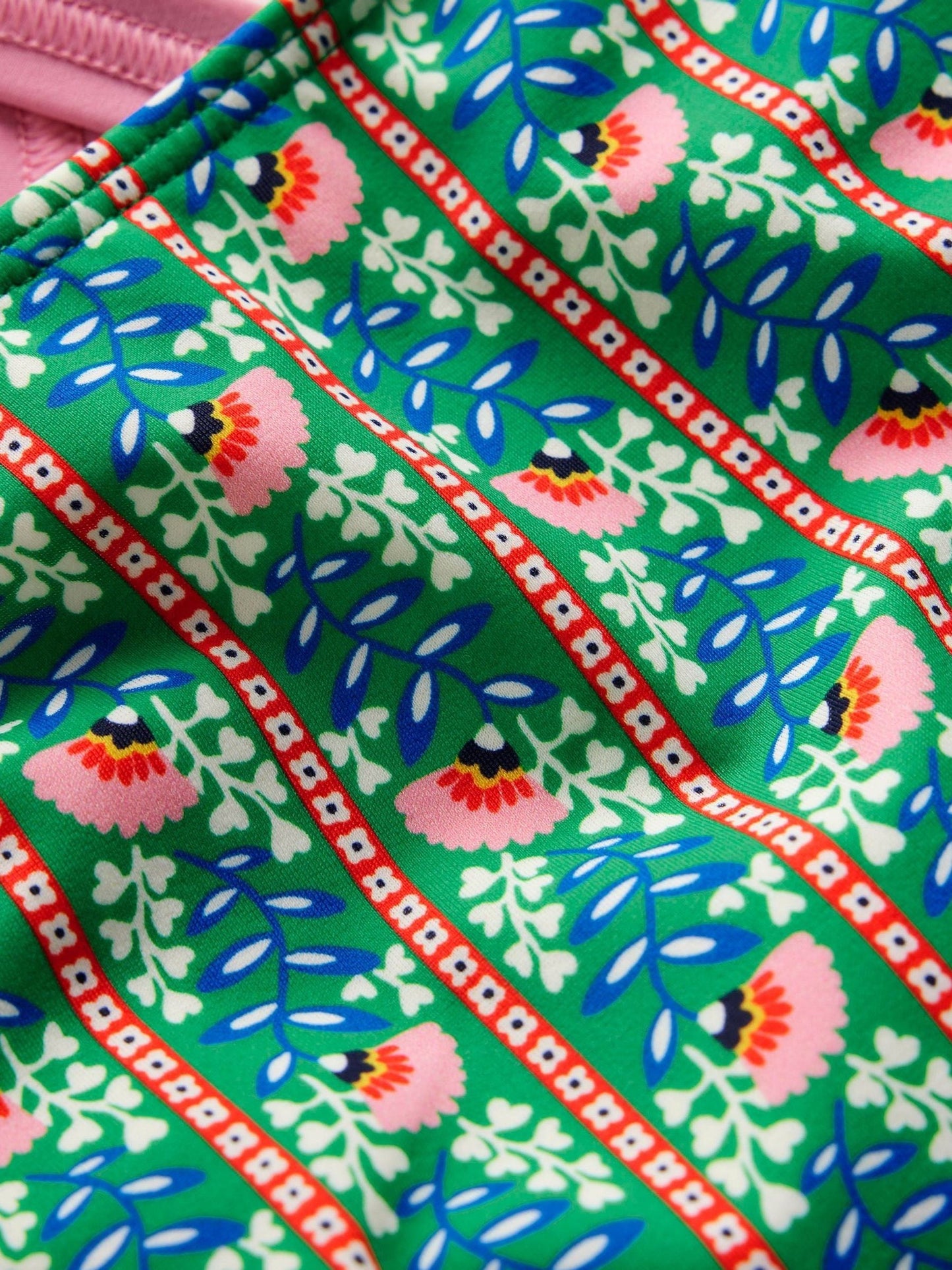 Boden Green Cross-back Printed Swimsuit image 3