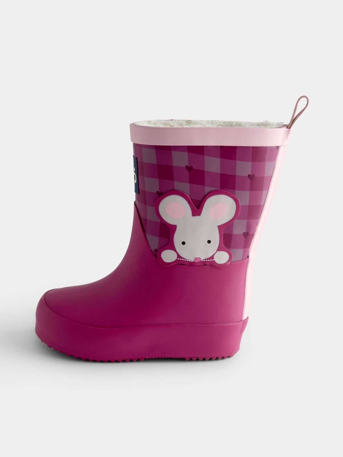 Dsiney Kidz - JoJo Maman Bébé Berry Gingham Mouse Cosy Lined Wellies image 3