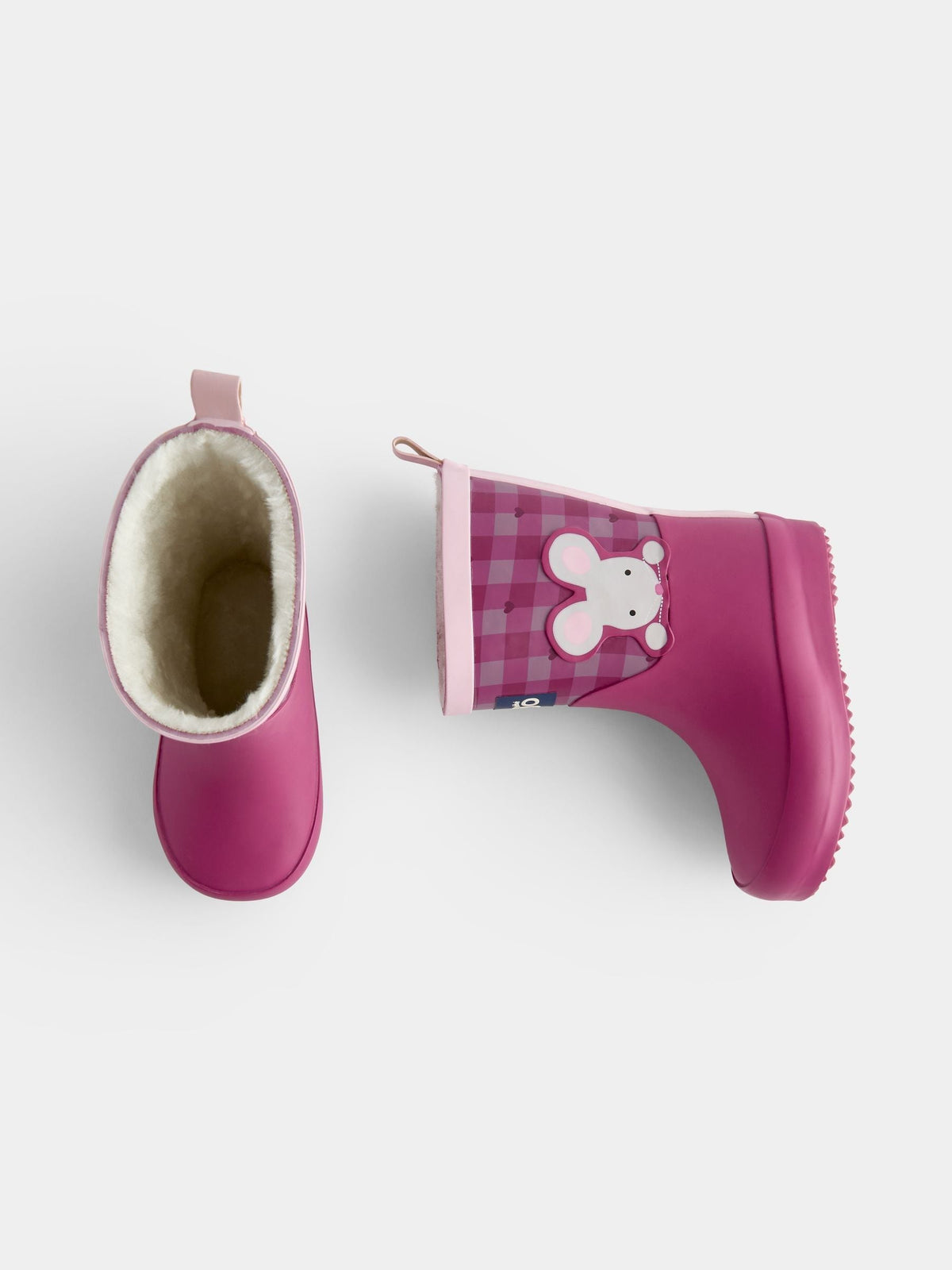 Dsiney Kidz - JoJo Maman Bébé Berry Gingham Mouse Cosy Lined Wellies image 4