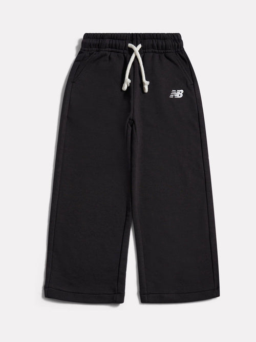 New Balance Black Small Logo Wide Leg Joggers image 1