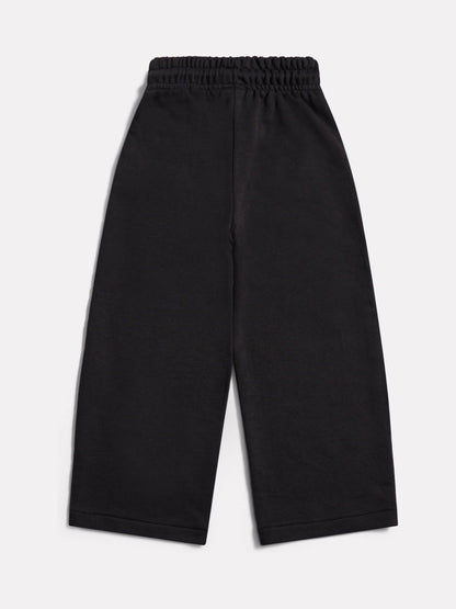 New Balance Black Small Logo Wide Leg Joggers image 2