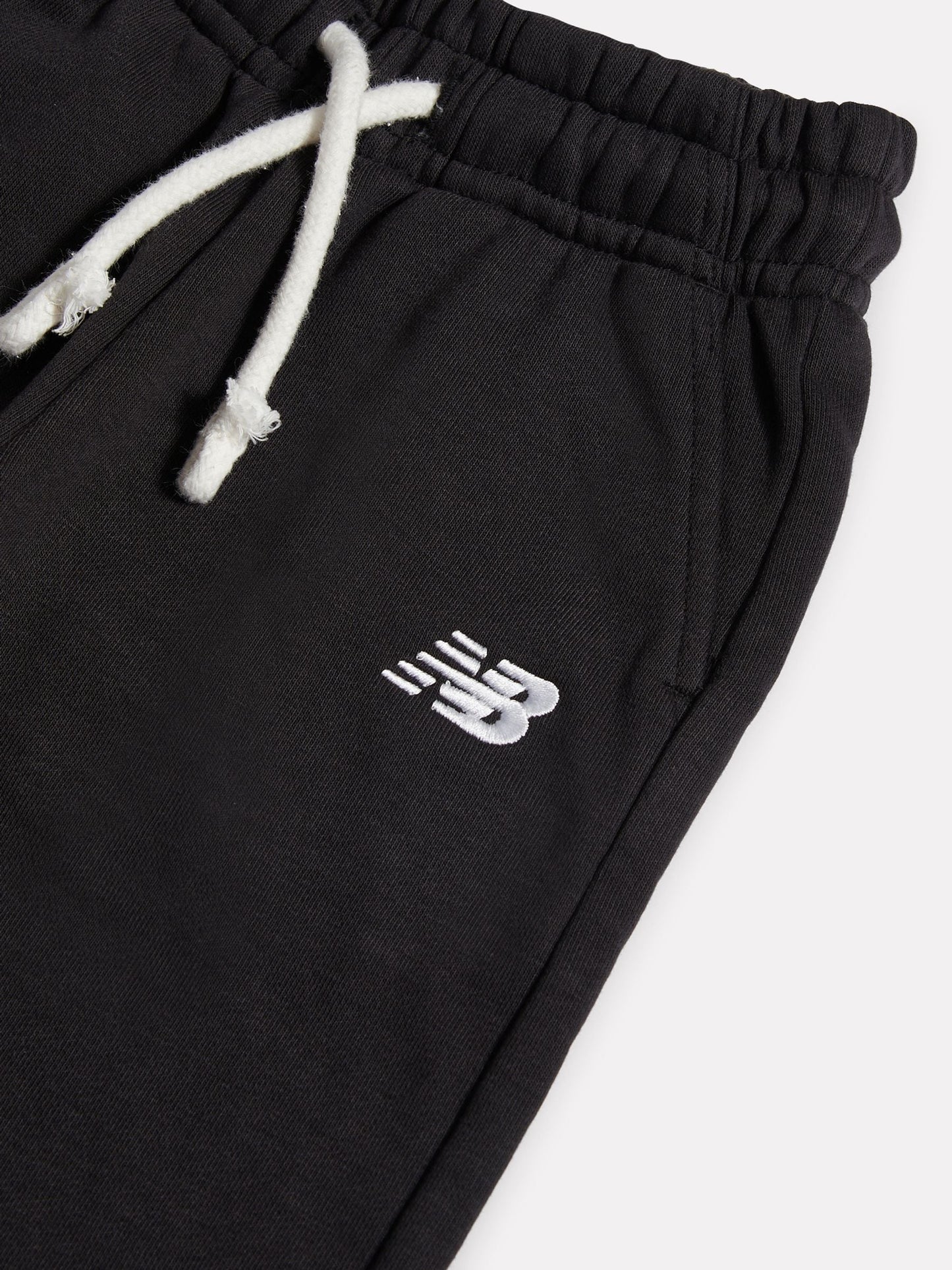 New Balance Black Small Logo Wide Leg Joggers image 3