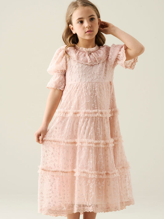 Dsiney Kidz - Angel & Rocket Pink Annabelle Lace Dress image 2