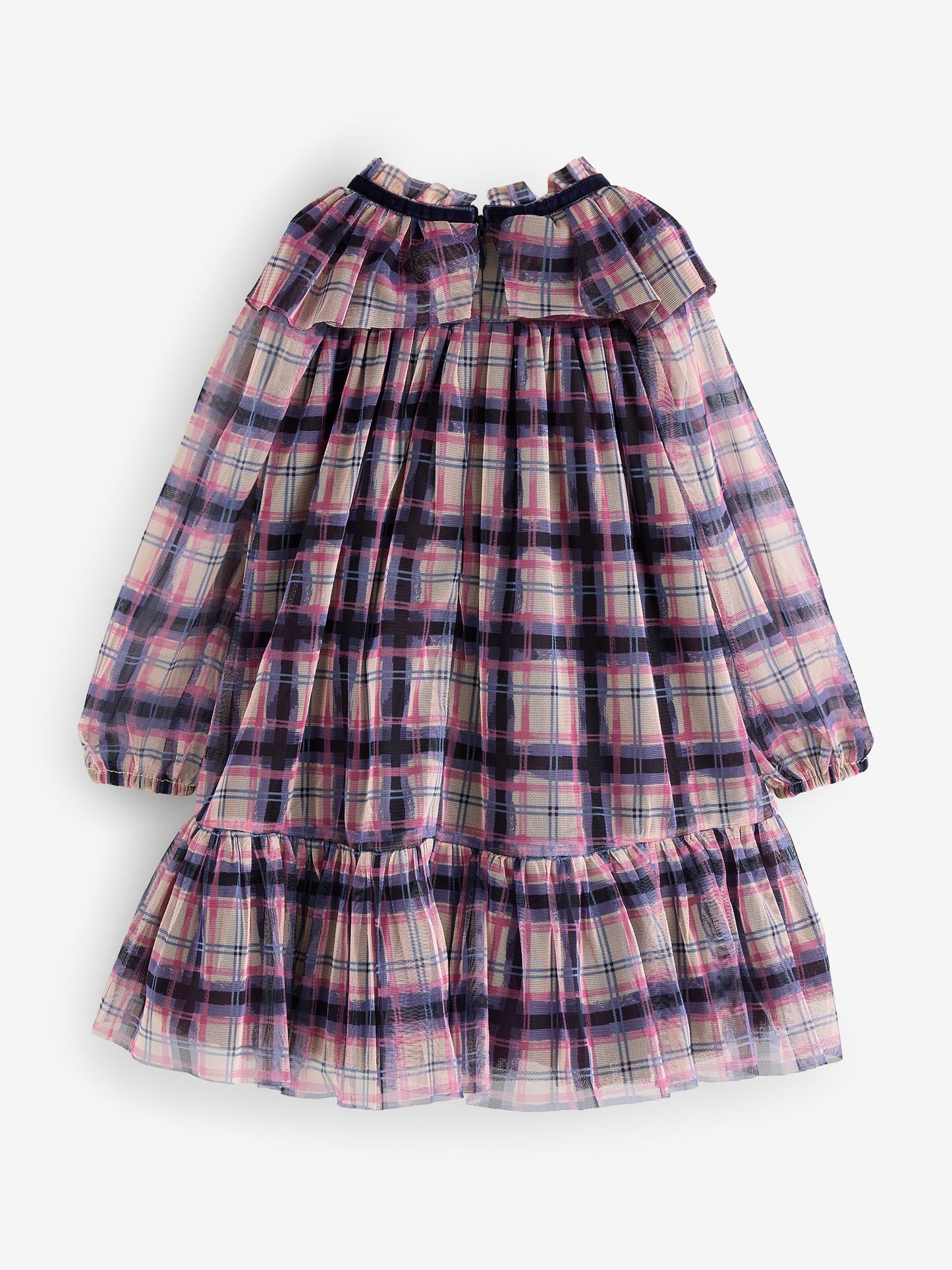Angel & Rocket Pink Cleo Check Mesh Dress image 2