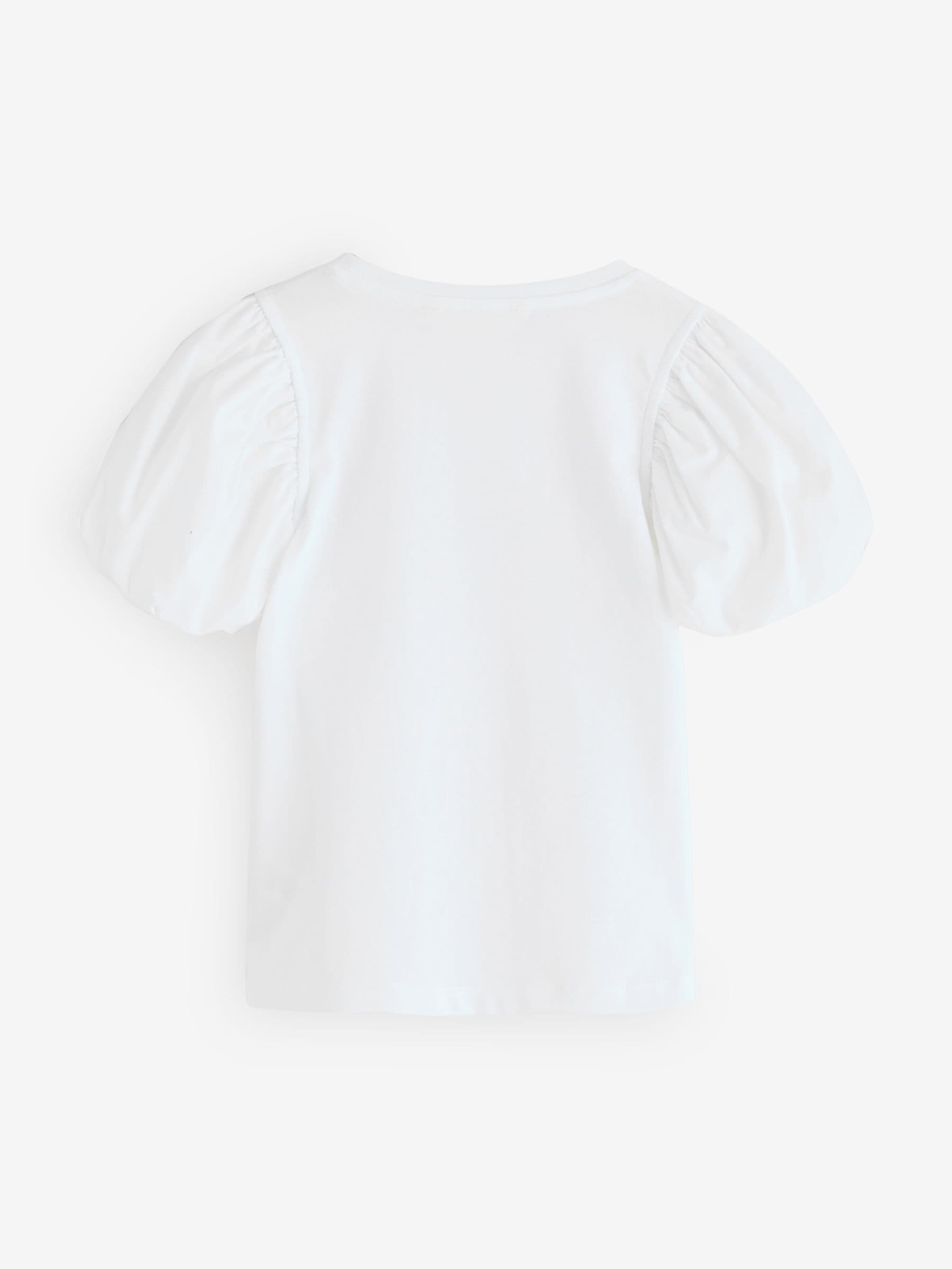 Dsiney Kidz - Angel & Rocket White Aofie Bow Embellished T-Shirt image 5