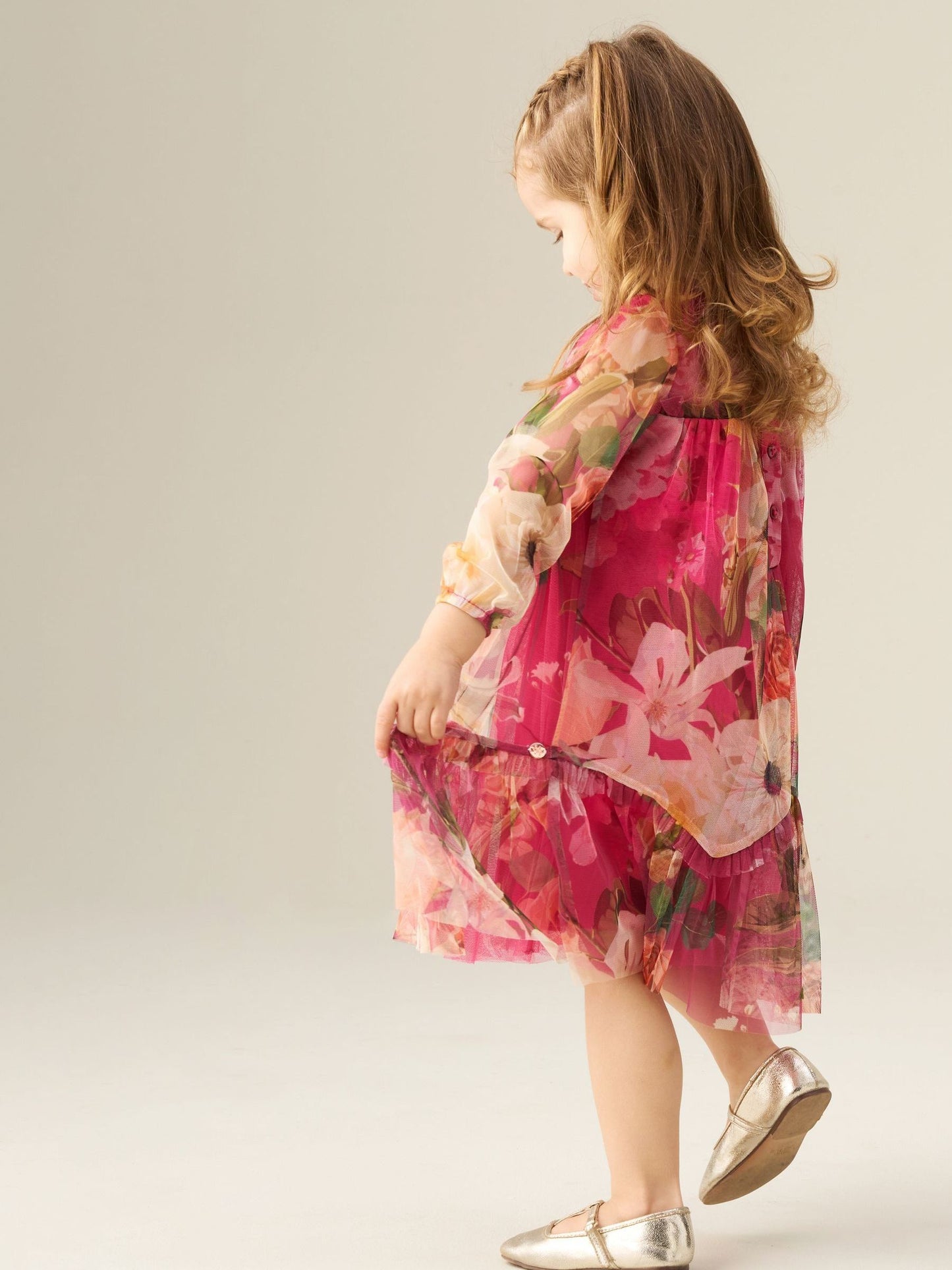 Dsiney Kidz - Angel & Rocket Pink Isadora Mesh Dress image 2