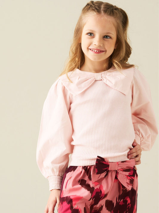 Dsiney Kidz - Angel & Rocket Pink Elise Woven Jersey Mix Top image 2