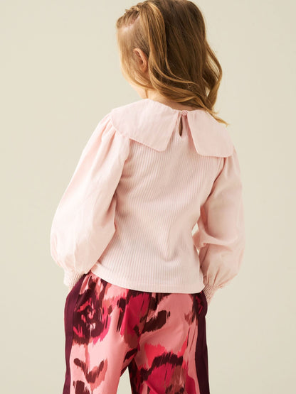 Dsiney Kidz - Angel & Rocket Pink Elise Woven Jersey Mix Top image 3